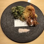 旬菜 おぐら家 - 足赤海老天婦羅