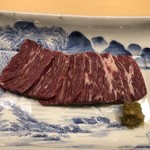 旬菜 おぐら家 - 馬肉の燻製