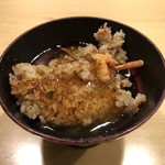旬菜 おぐら家 - ズワイ蟹の新生姜炊き込みご飯のおこげのあんかけ