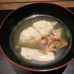 神楽坂 石かわ - 椀物　鱧と松茸のお椀