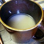 蕎麦喰い処 利めい庵 - 蕎麦湯は白濁サラっと