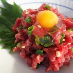 正宗九州熊本產極品新鮮生馬肉肉膾1,380日元 (不含稅)