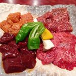 焼肉亭ソウル園 - 上ミノ・焼きﾚﾊﾞｰ・上ﾊﾗﾐ・上ﾛｰｽ