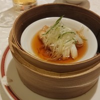 筑紫樓 銀座店 - イカの葱、生姜セイロ蒸し
