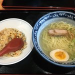 Ramen Tei - ミニらーめんセット 850円（ミニらーめん・ミニ焼き飯）