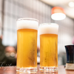 和食 瑞花 - 生ビールグラス 520円