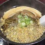 ブタヤロウそば - 肉そば2玉(温)680円(2018.12)