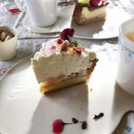 こまものや - シナモンりんごのチーズケーキタルト。美味しすぎた