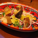 フィーコディンディア - 高知県産土佐小夏と燻製サバのサラダ