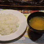 さわやか - ライス、味噌汁