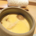 鮨処とうげ - １日８食限定・店主のこだわりランチ　１８００円（税込）の茶碗蒸しのアップ【２０１８年１２月】