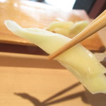 鮨処とうげ - １日８食限定・店主のこだわりランチ　１８００円（税込）のガリのアップ【２０１８年１２月】