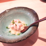 鮨処とうげ - １日８食限定・店主のこだわりランチ　１８００円（税込）の寿司屋の真だちのリゾットのアップ【２０１８年１２月】