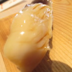 鮨処とうげ - １日８食限定・店主のこだわりランチ　１８００円（税込）の握り・生北寄のアップ【２０１８年１２月】