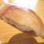 鮨処とうげ - １日８食限定・店主のこだわりランチ　１８００円（税込）の握り・ハーブ生鯖のアップ【２０１８年１２月】