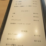 鮨処とうげ - 店内メニュー３【２０１８年１２月】