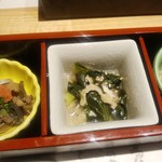 すし処 魚 のへそ - お通し・６００円