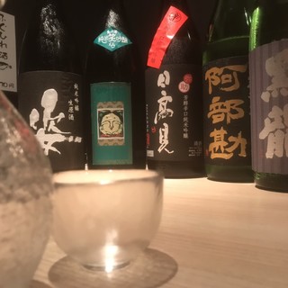 We are also particular about Japanese sake and shochu!