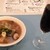 トラットリア Jマリーナ - 料理写真:ランブルスコとあんこう汁（おまけ）