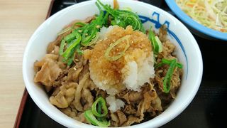 Matsuya - 松屋 本蓮沼店 プレミアムおろしポン酢牛めし ミニ盛