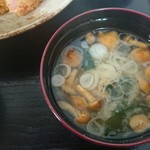 江戸家 - なめこのお味噌汁も美味