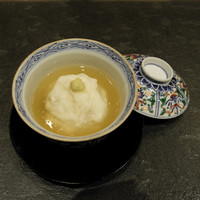 小熊 - 山ウズラ蕪蒸し、ワサビ餡 