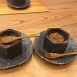 柚木元 - 右は猪舌シチューと食べ比べ