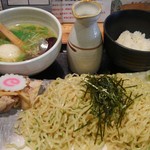 会津ラーメン 和 - 特製塩青じそつけ麺＋味玉