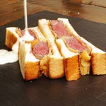 ペコシセ トカチ オオヒラ キッチン - 牛カツサンド