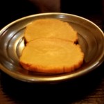 稲庭うどん 鴇 - ～稲庭うどん 鴇～
      天ぷらセットのいぶりがっこ