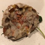 ろっかん - 蟹の甲羅のベシャメルソースとチーズ焼き