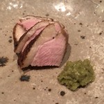 ろっかん - 鴨肉の低温ローストと熟成さわび