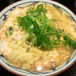 丸亀製麺 - 「牡蠣づくし玉子あんかけ（並）」（670円）