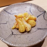 こま田 - あこや貝の柱。シャクシャク美味。