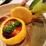 禅紫 - たらの白子柚子がま蒸し