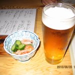 英屋 - ビールと突出し