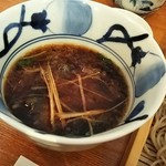 薬味せいろの温かいつゆ