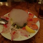 ジロラモ - カルパッチョ２種盛り（真鯛、サーモン）