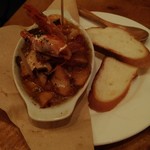 ジロラモ - 海老ときの子のアツアツアヒージョ