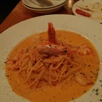 ジロラモ - 海老のトマトクリームスパゲッティ