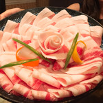 しゃぶしゃぶ金武 - 見よ！このアグー豚の素晴らしきビジュアルを！！