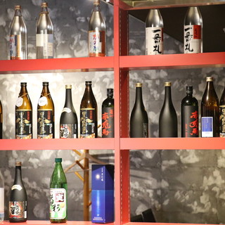 オーナー厳選の焼酎&ワインが充実！鉄板焼き料理との相性抜群◎