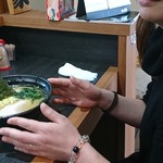 蔵前家 - 彼女さんと並み盛りラーメン