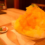 城町Cafe - ～城町CAFE～
すり潰しマンゴーのかき氷