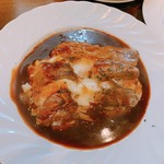 ワイン食堂 フレール - 豚三枚肉の炙り マッシュポテト添え  750円