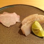 鮨 さかい - 平目・平貝