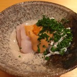 鮨 さかい - 虎河豚 鮟肝和え