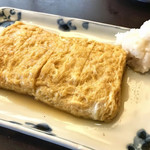 すい庵 - 玉子焼き：甘口だが辛味おろしと食べると変化