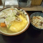 Udon Sudachiya - 出汁巻き玉子入りけんちんうどん800円