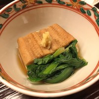 道人 - 煮穴子　海老芋　京辛菊菜